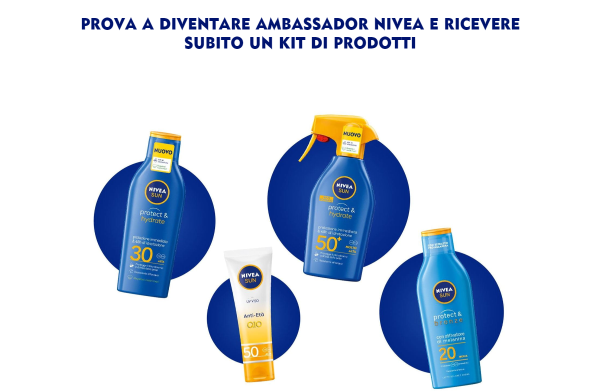 Diventa un tester Nivea Sun: Scopri come candidarti