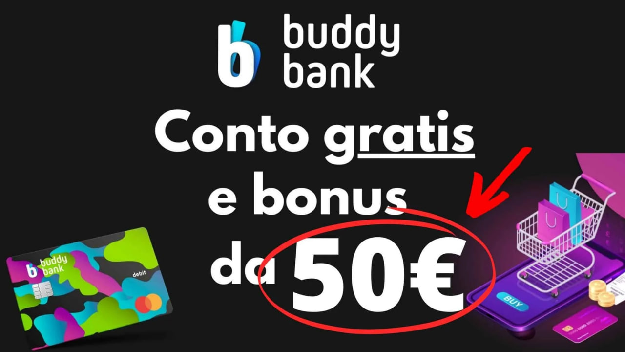 Bonus 50€ Iscrivendoti a Buddybank e Fino a 500€ di Buoni Amazon con Superbuddies!